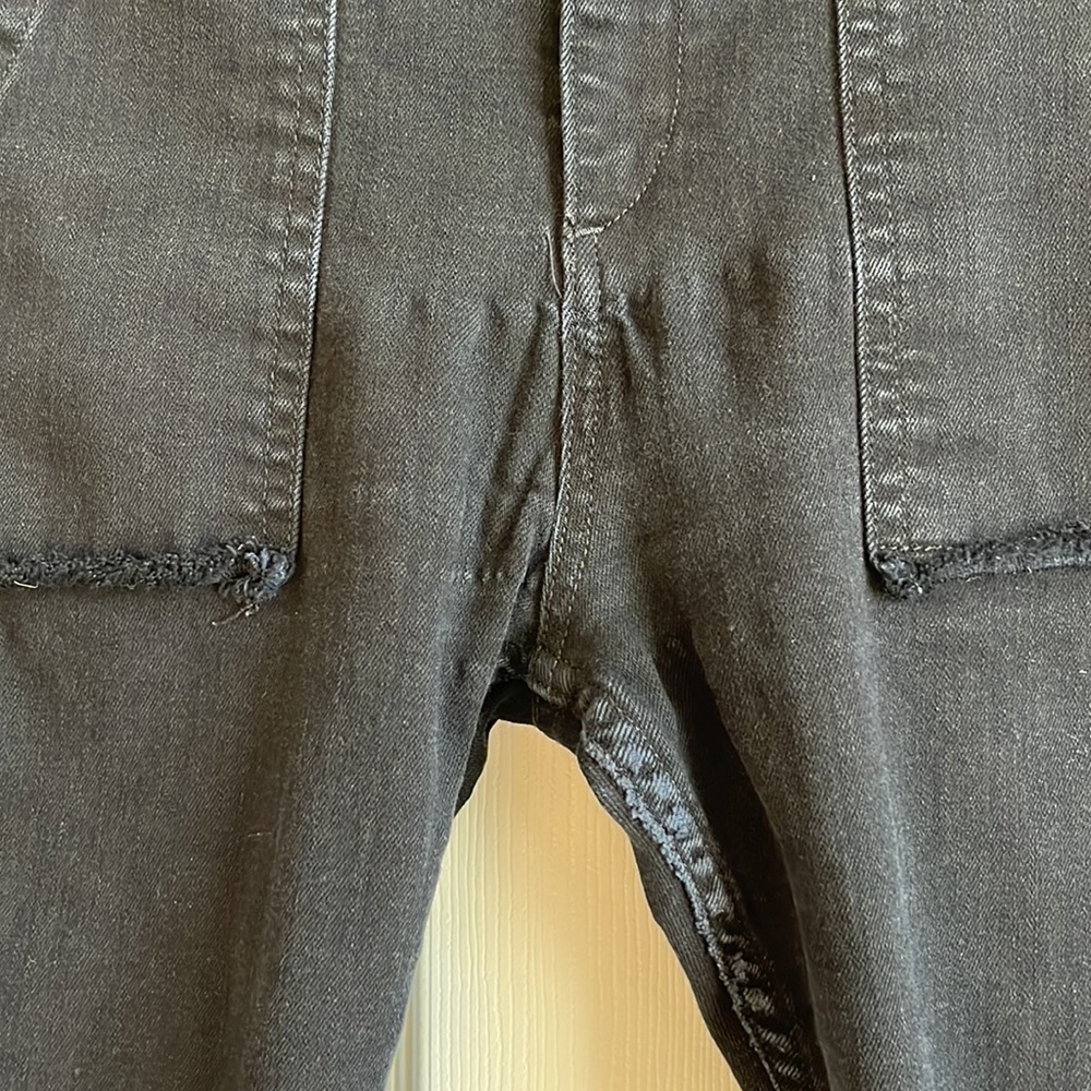 Rag & Bone Denny High Rise Skinny Ankle Jean / Raw Hem / Black / SZ 28 - Picture 7 of 13
